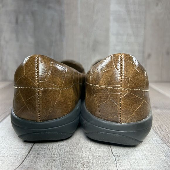 Easy Spirit Women's Seabriana 3 Loafer Slip-On Shoes Croc Print Brown Size 6.5 M - Picture 6 of 12